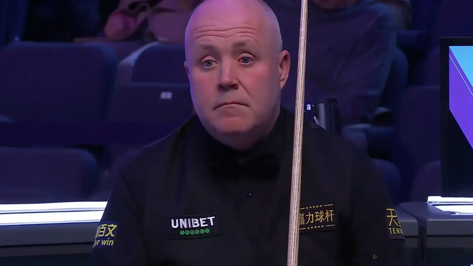 选择母球置, 选手希金斯, 面对希金斯 选择母球置, 选手希金斯, 面对希金斯